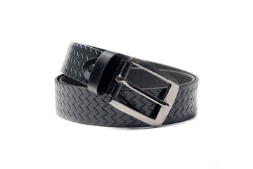 Men's Palladium Lines Leather Belt Black 1